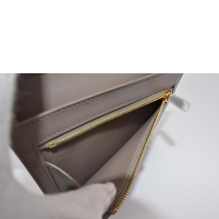 CELINE セリーヌ/ストラップウォレット/グレインドカーフスキンバイカラー/10B643BRU//S-LM-3290/SAランク/89