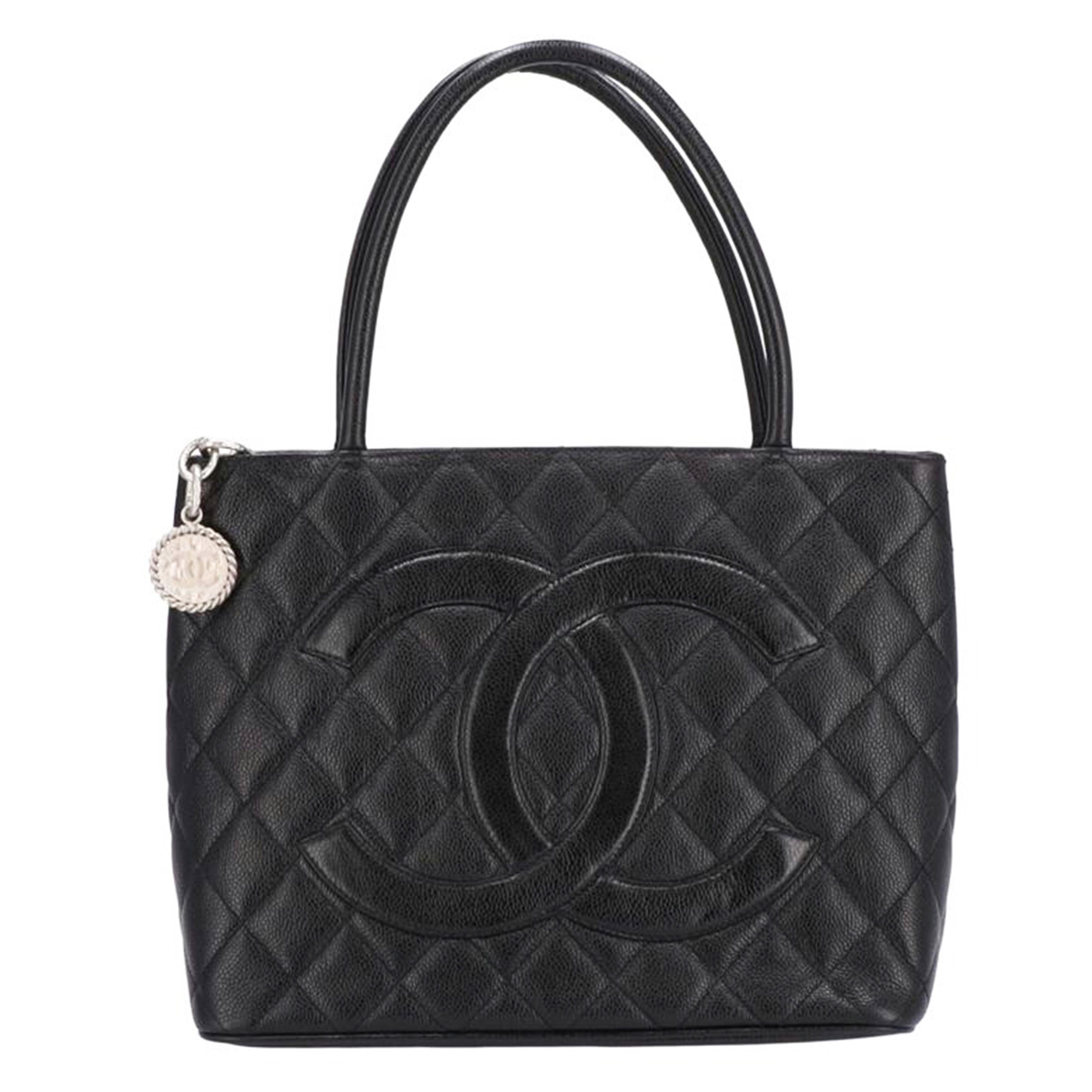 CHANEL シャネル ハンドバッグ シルバー金具/キャビアスキン復刻トート/A01804//6391172/ABランク/75