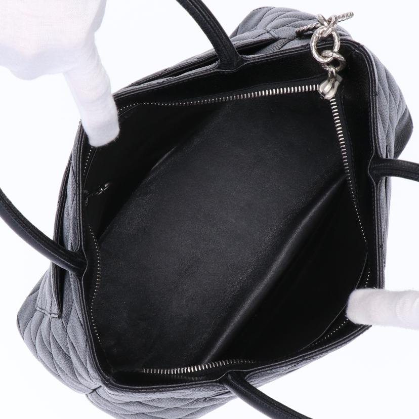 CHANEL シャネル ハンドバッグ シルバー金具/キャビアスキン復刻トート/A01804//6391172/ABランク/75