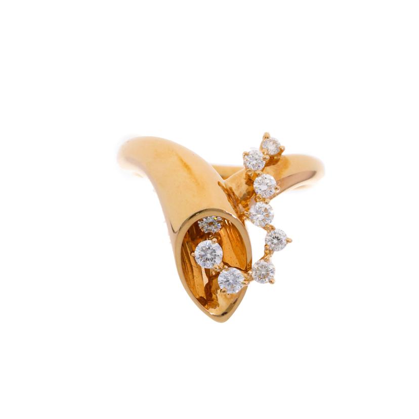 K18/K18PGダイヤリング0.40/#12.5/10.2//0.40/Aランク/75