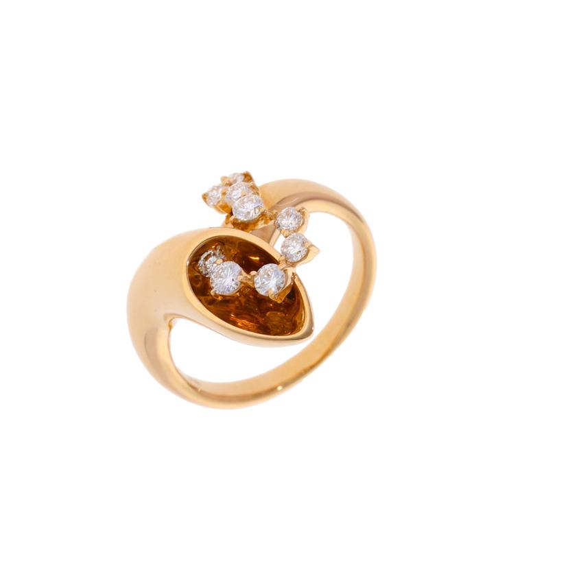 K18/K18PGダイヤリング0.40/#12.5/10.2//0.40/Aランク/75