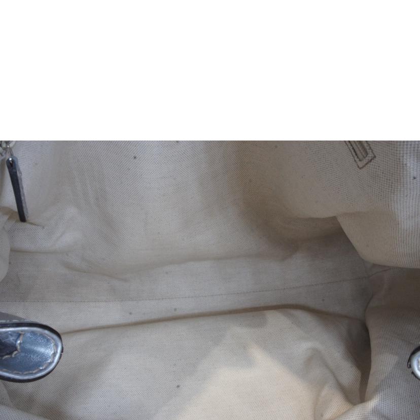 GUCCI グッチ/パイソンレザースーキーシルバートートバッグ/211943//001998/ABランク/92