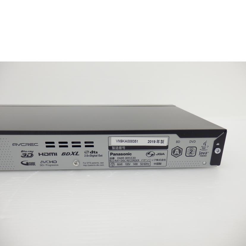 Panasonic Panasonic/BD/HDDレコーダー500GB/DMR-BRS530//VN9KA008351/ABランク/88