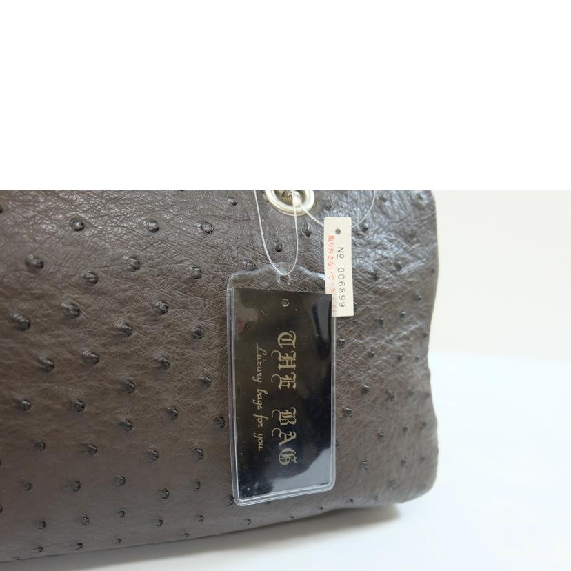 /オーストリッチ革ハンド 茶//Aランク/71