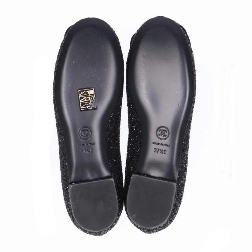 CHANEL シャネル/カメリアスパンコールフラットシューズ/37 (24.5cm)/G32162//Aランク/75