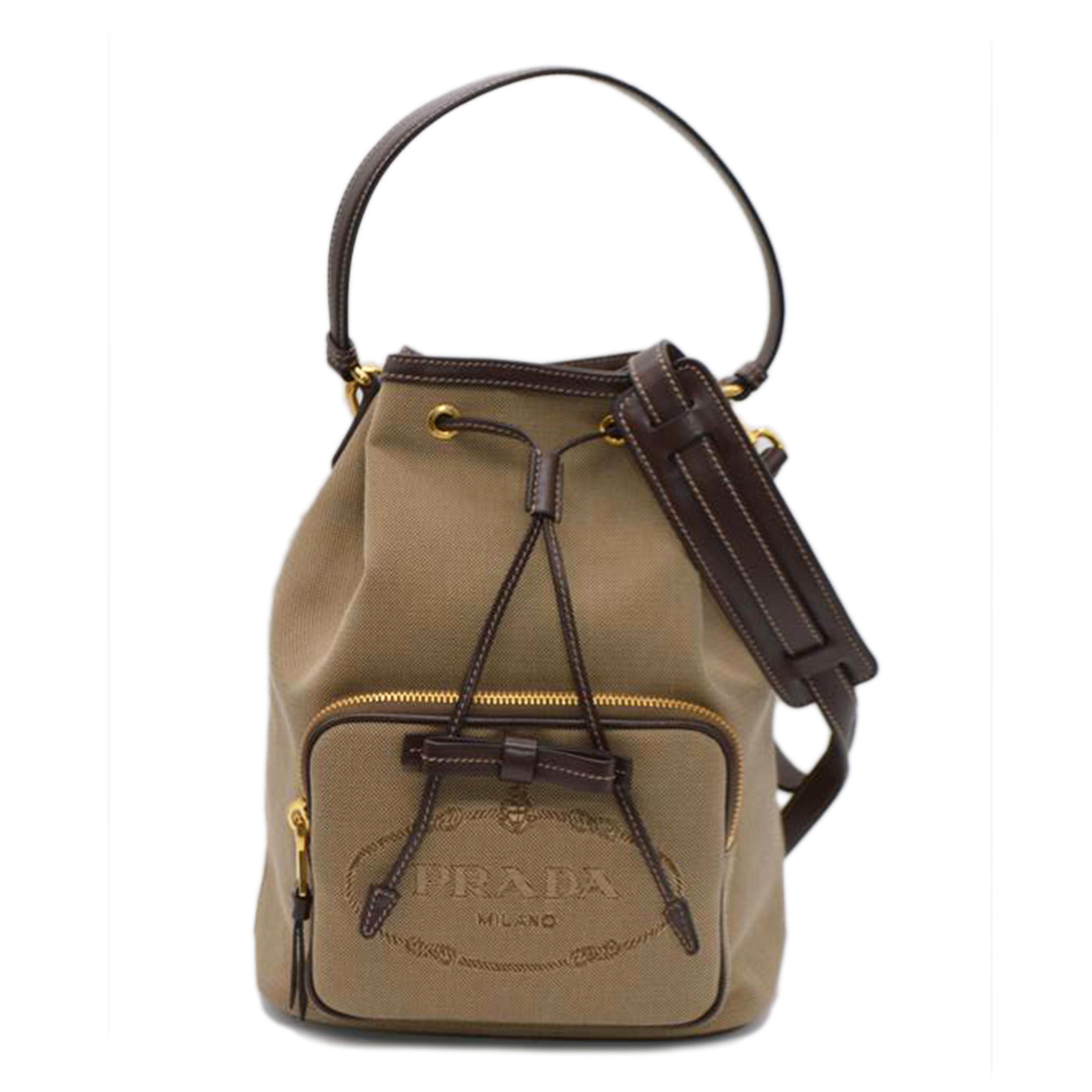 PRADA プラダ/ロゴジャガード2wayレザーハンド/コルダ/1BH097//158/C/Sランク/89