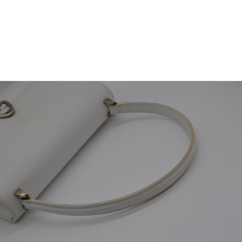 CELINE セリーヌ/ヴィンテージホワイトレザーハンド//JT0*/ABランク/89