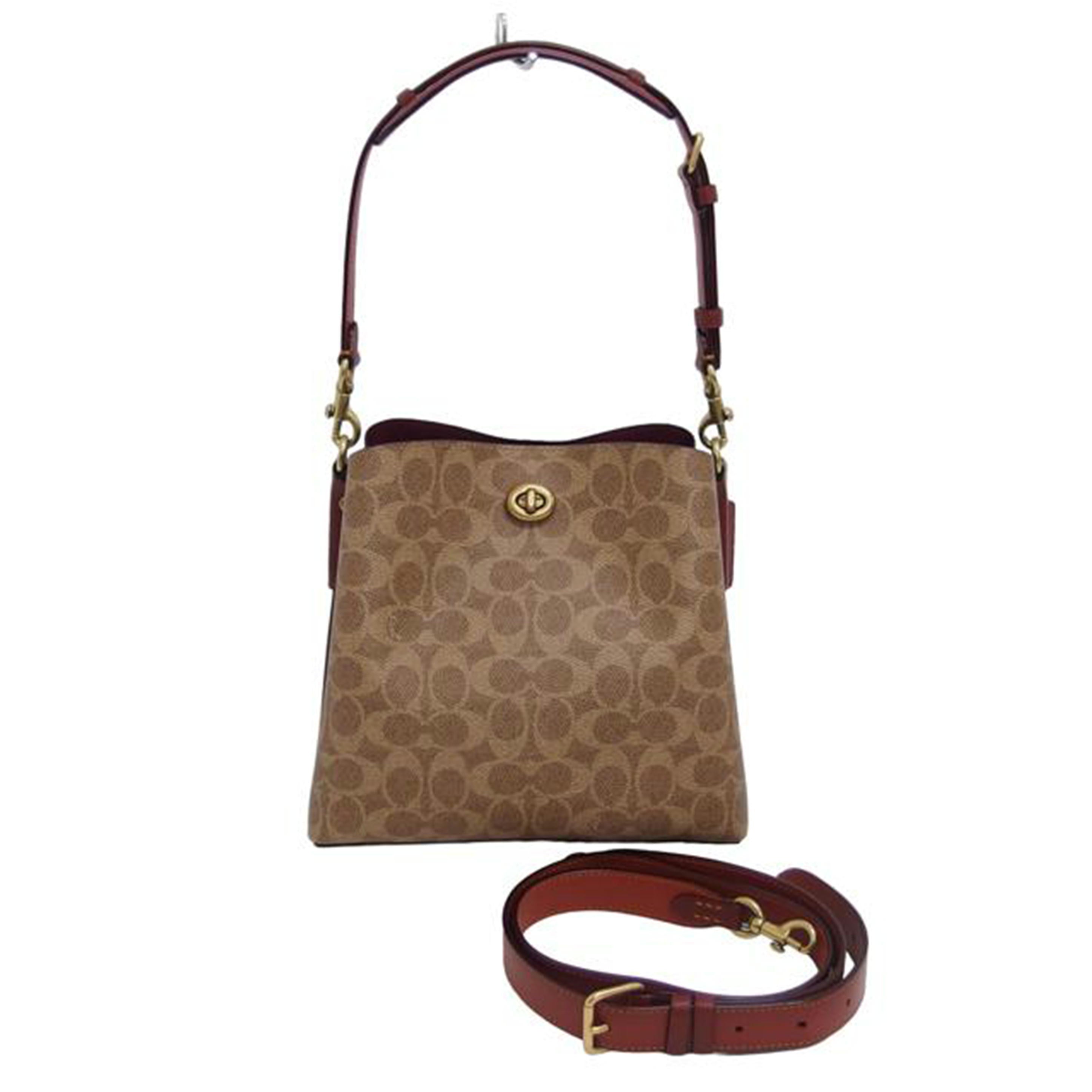 COACH コーチ ハンドバッグ トートバッグ/ウィロウバケット/シグネチャー2WAYショルダーバッグ/C3890//E21**/Aランク/04