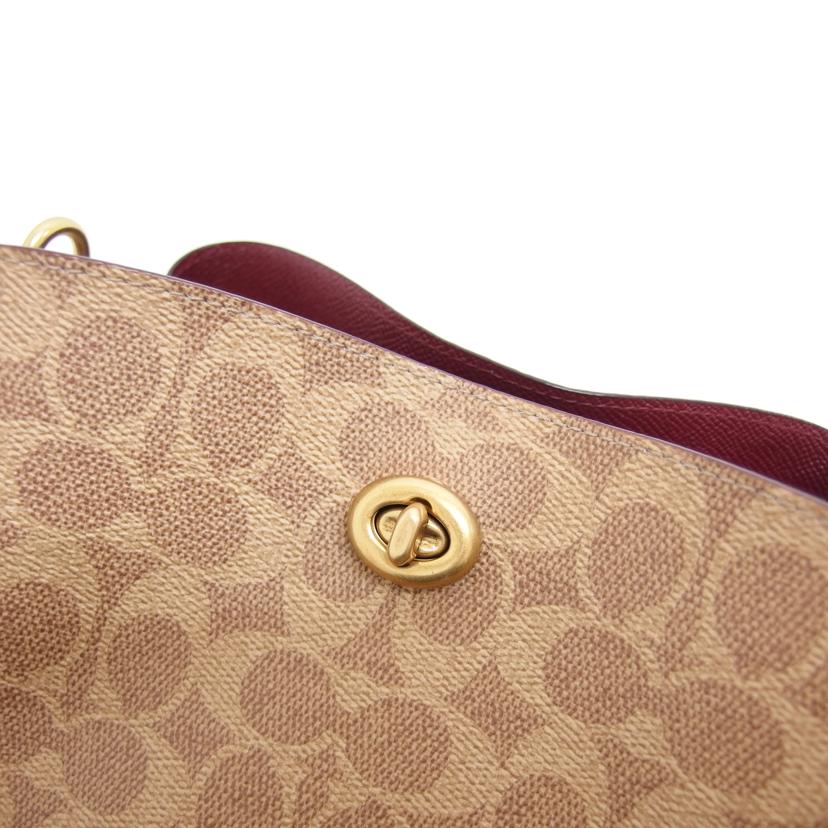 COACH コーチ ハンドバッグ トートバッグ/ウィロウバケット/シグネチャー2WAYショルダーバッグ/C3890//E21**/Aランク/04
