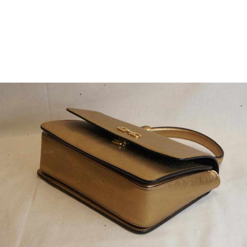 Ferragamo フェラガモ/ゴールドカラーレザー2WAY//ABランク/92