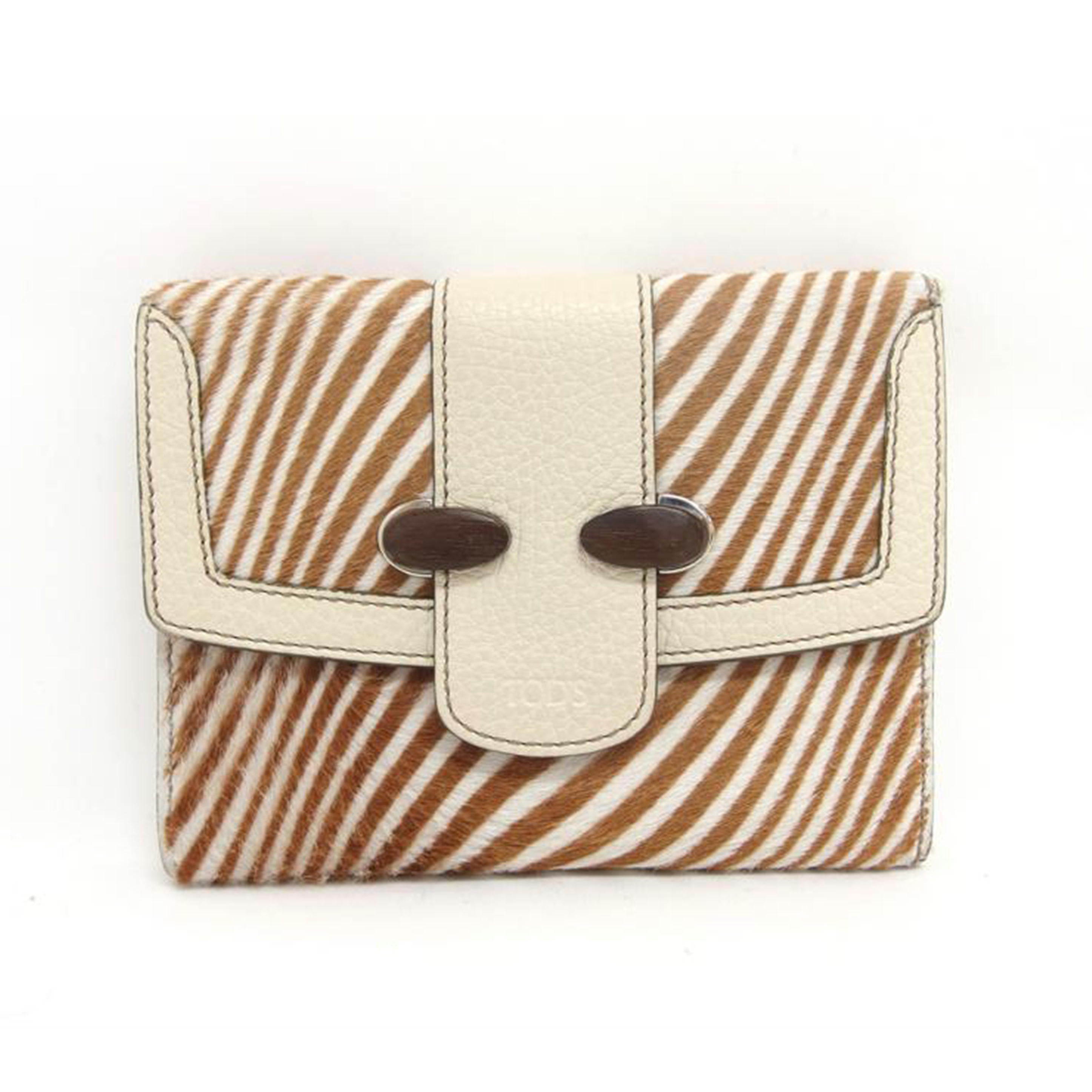 TOD'S トッズ/ハラコレザー/三つ折り財布//Bランク/04