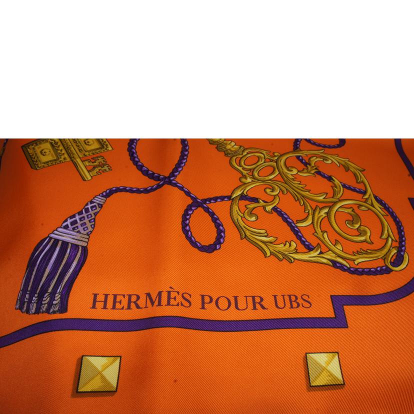 HERMES エルメス/カレ90 POUR UBS"//Sランク/92