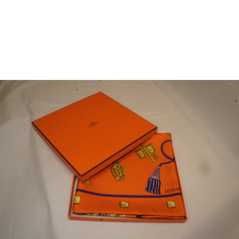 HERMES エルメス/カレ90 POUR UBS"//Sランク/92