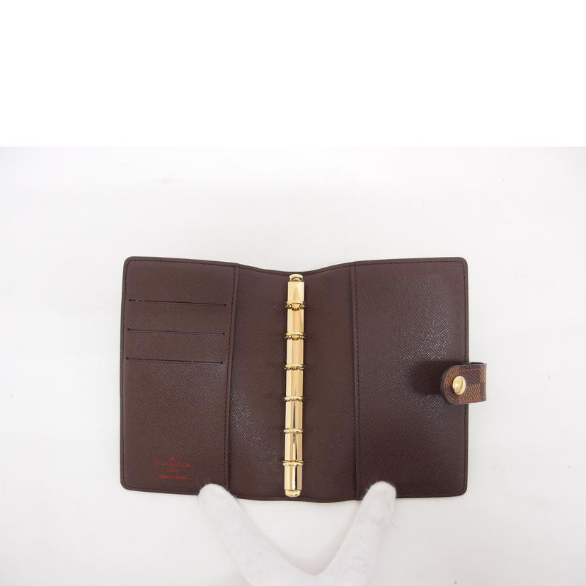 LV ルイ・ヴィトン 手帳カバー /アジェンダPM/ダミエ/エベヌ/R20700//CA0***/Aランク/04