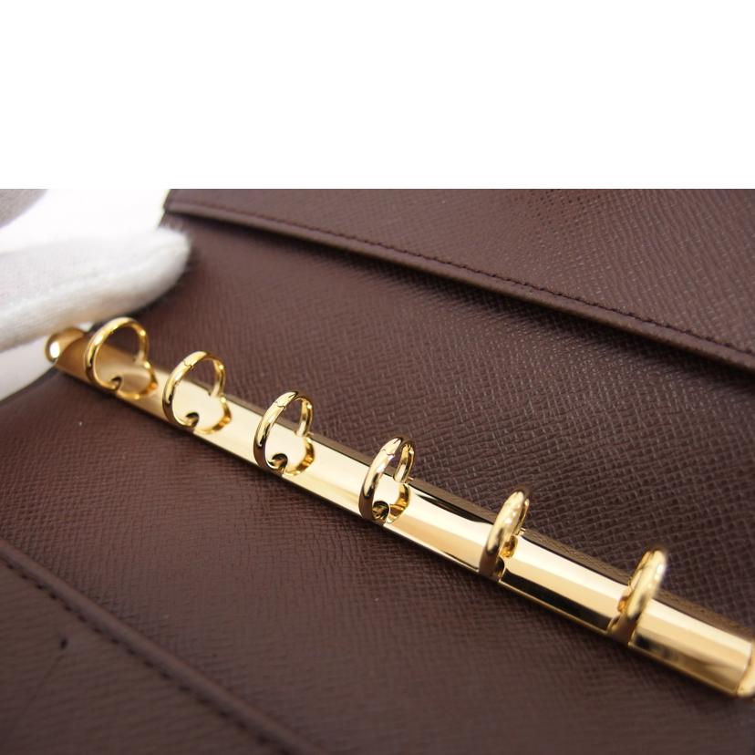 LV ルイ・ヴィトン 手帳カバー /アジェンダPM/ダミエ/エベヌ/R20700//CA0***/Aランク/04