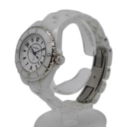 CHANEL /J12ホワイトセラミックレディースクォーツ/H0968//O.G.82619/ABランク/89