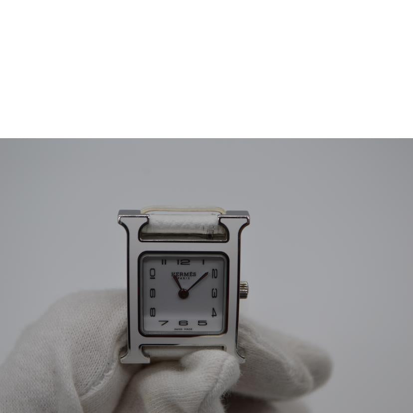 HERMES/Hウォッチレディースクォーツ/ホワイト/HH1.220//3309422/Aランク/89