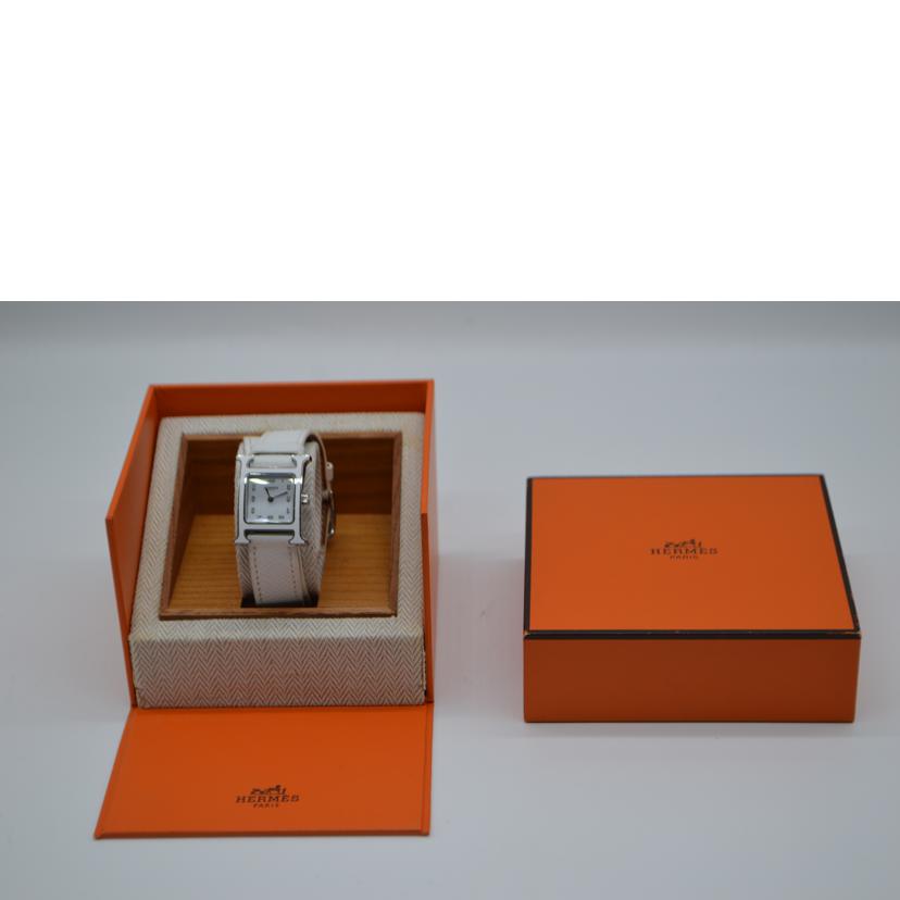 HERMES/Hウォッチレディースクォーツ/ホワイト/HH1.220//3309422/Aランク/89