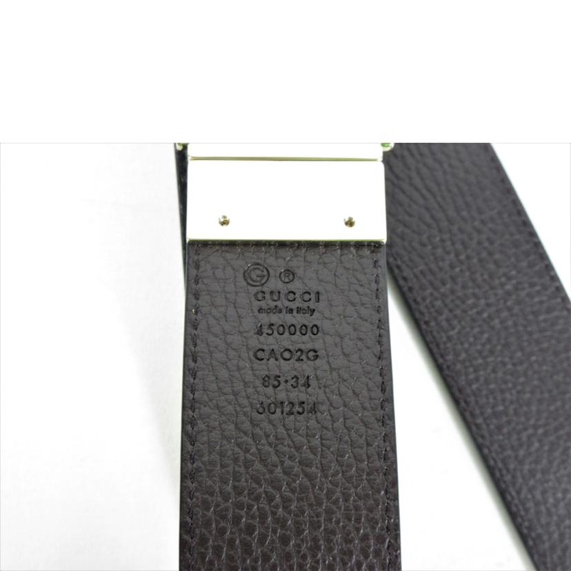 GUCCI グッチ/レザーリバーシブルベルト 85・34/450000//CAO2Q/Aランク/70