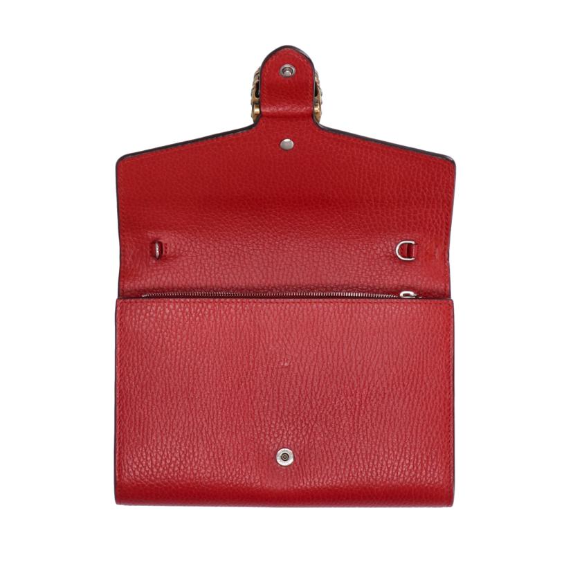 GUCCI グッチ/ディオニュソスチェーンウォレット/レッド/401231//493***/Aランク/75