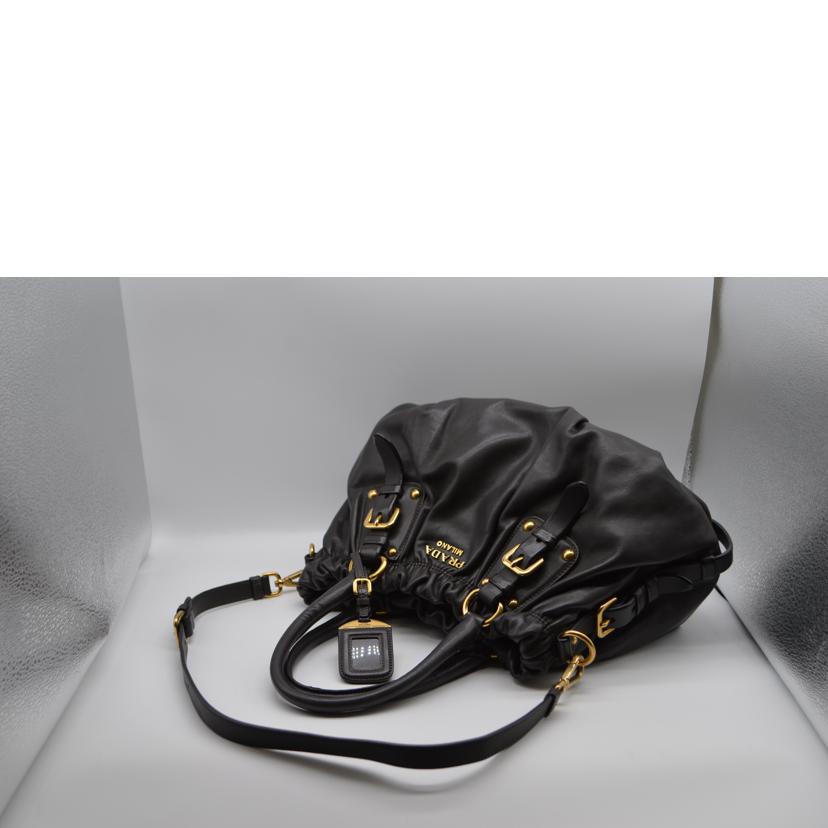 PRADA プラダ/ソフトカーフ2wayレザーハンド/グリージョ/BR4259//110/ABランク/89