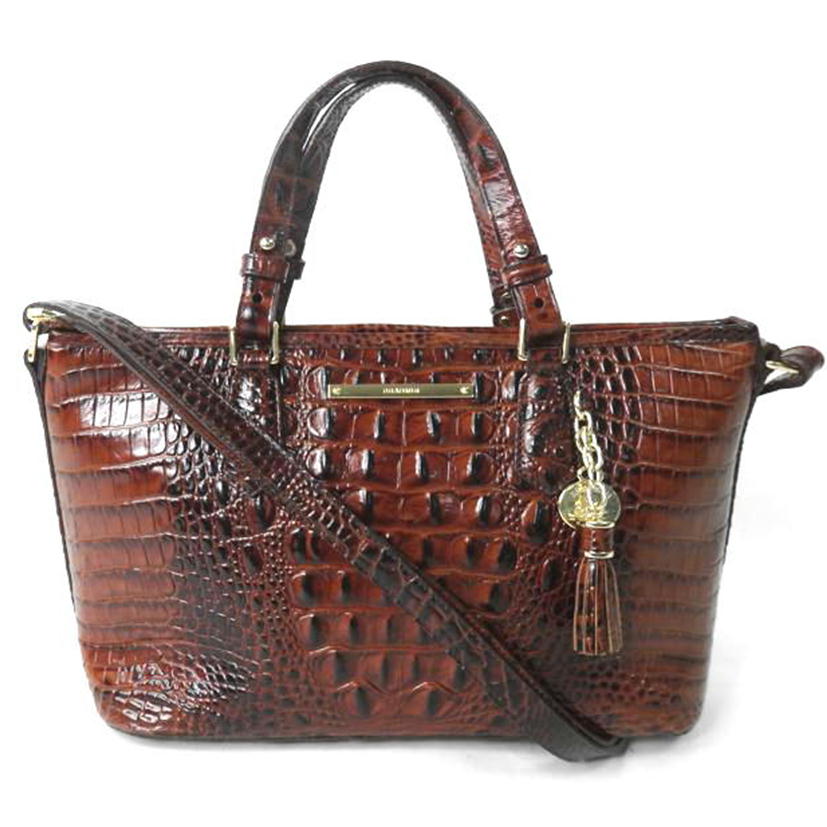 Brehmin ブラーミン/クロコ型押しレザー2WAYバッグ//ABランク/84