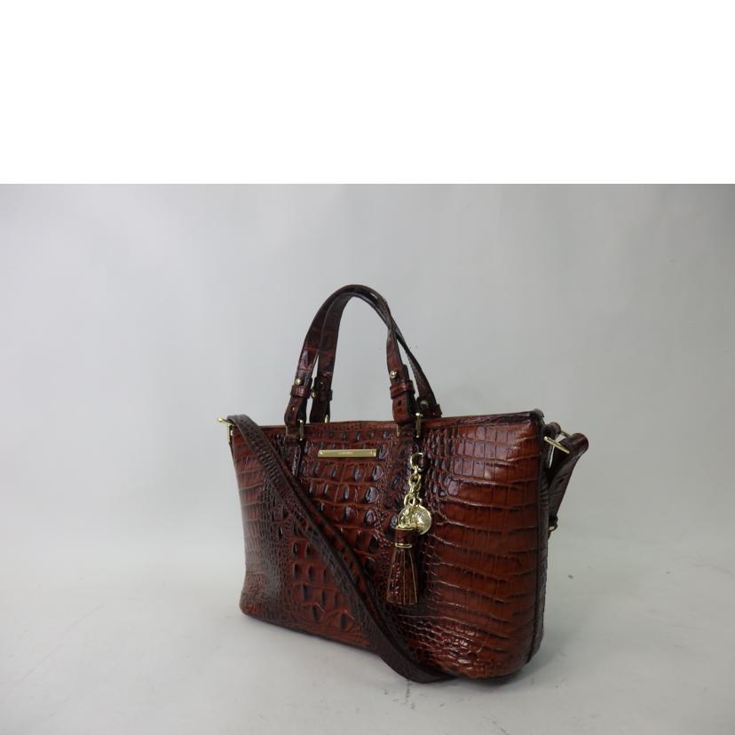 Brehmin ブラーミン/クロコ型押しレザー2WAYバッグ//ABランク/84