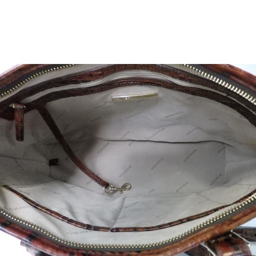 Brehmin ブラーミン/クロコ型押しレザー2WAYバッグ//ABランク/84