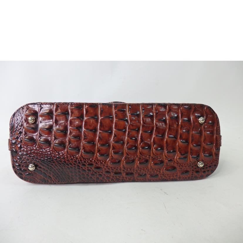 Brehmin ブラーミン/クロコ型押しレザー2WAYバッグ//ABランク/84