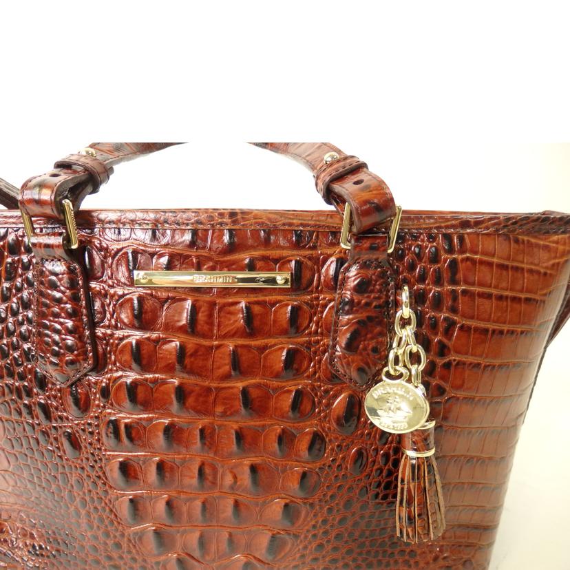 Brehmin ブラーミン/クロコ型押しレザー2WAYバッグ//ABランク/84
