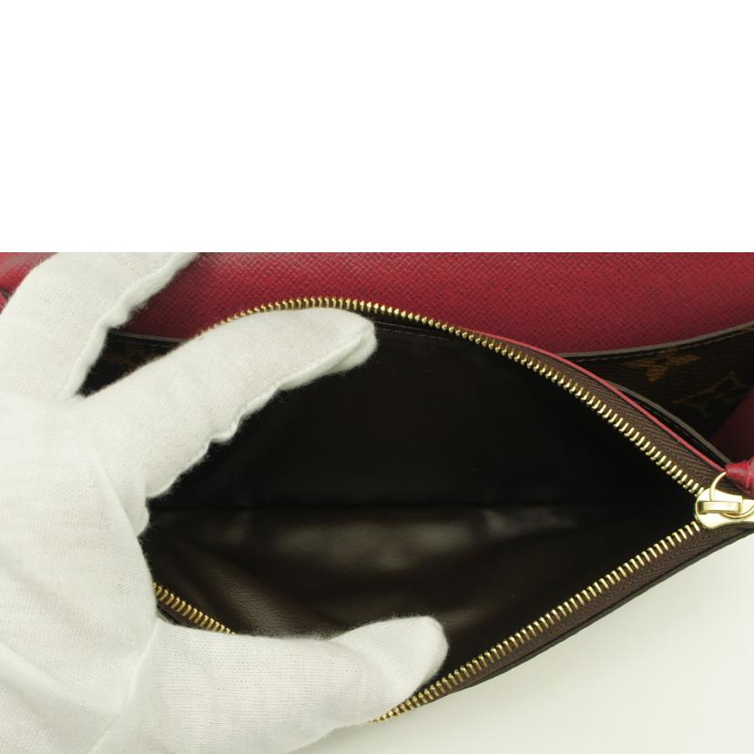 LV ルイヴィトン/ポルトフォイユ・エミリー/モノグラム ヒューシャ/M60697//IC/Aランク/75