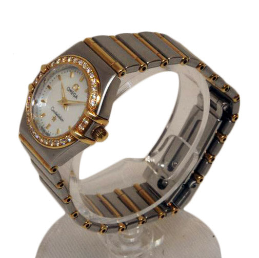 OMEGA オメガ/コンステレーション・ミニ/ダイヤベゼル/シェル文字盤/QZ/1267.70/577*****/OMEGA/Aランク/92【中古】