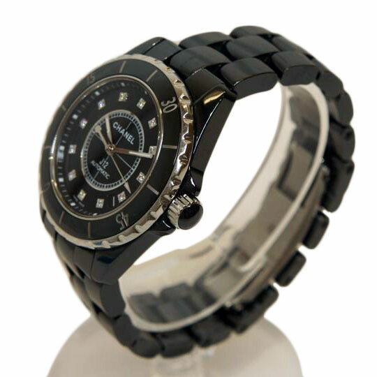 CHANEL シャネル/J12オートマ/12Pダイヤ/黒セラミック/H1626//Z.G.H.60142/Aランク/92