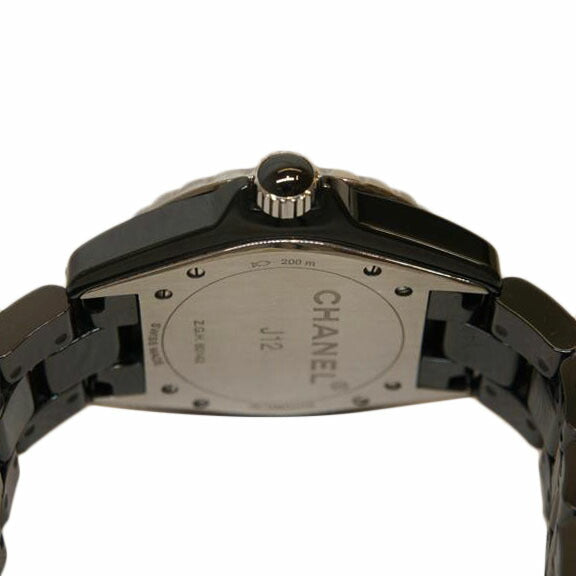 CHANEL シャネル/J12オートマ/12Pダイヤ/黒セラミック/H1626//Z.G.H.60142/Aランク/92