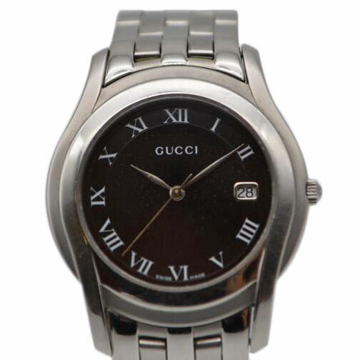 GUCCI グッチ/GクラスエメンズクォーツSS/ブラックローマ文字盤/5500M//ABランク/89