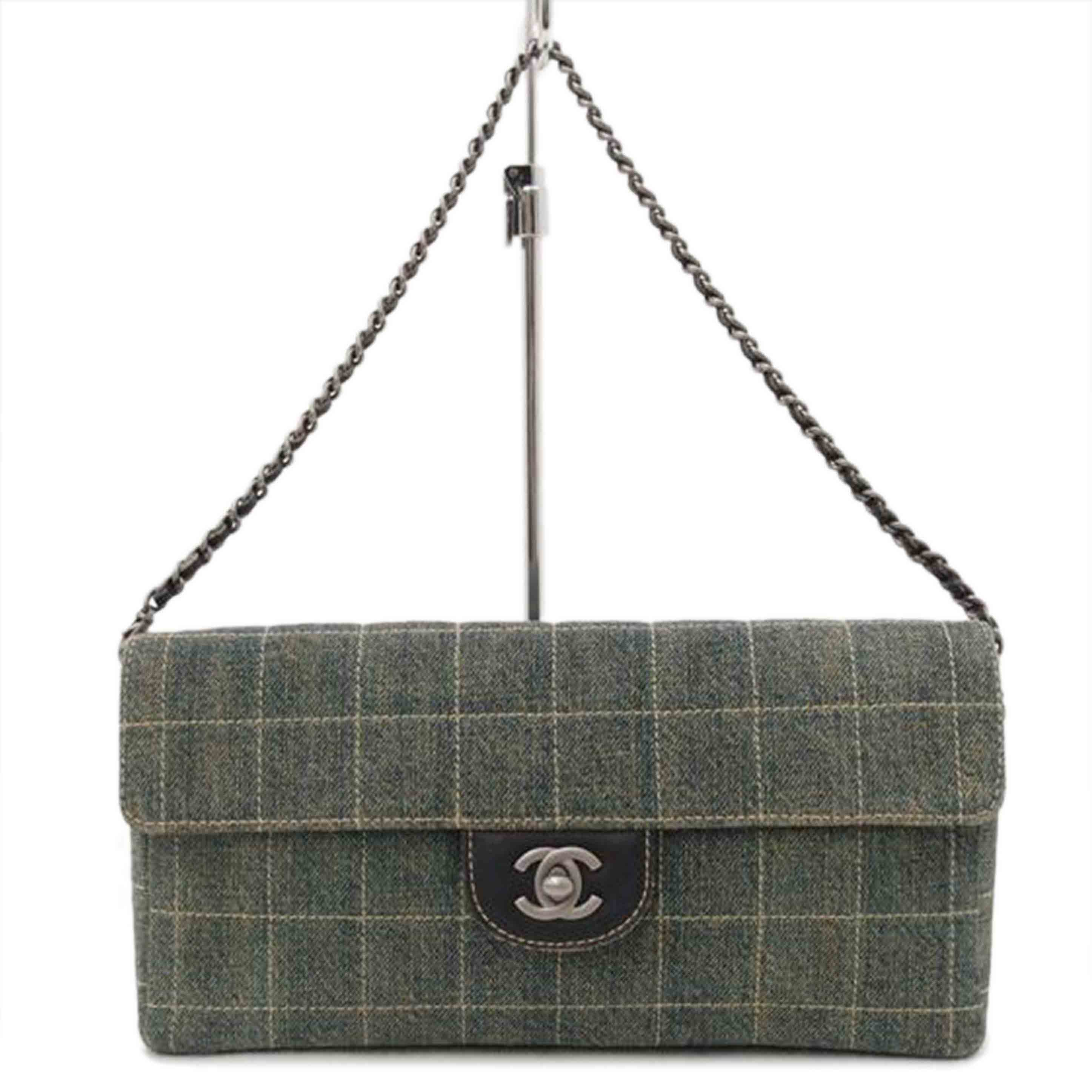 CHANEL シャネル ショルダーバッグ チェーンショルダー ワンショルダー 青 レディース シルバー金具 /チョコバーデニムチェーンワンショルダー/ブルー/A15316//631****/Bランク/69