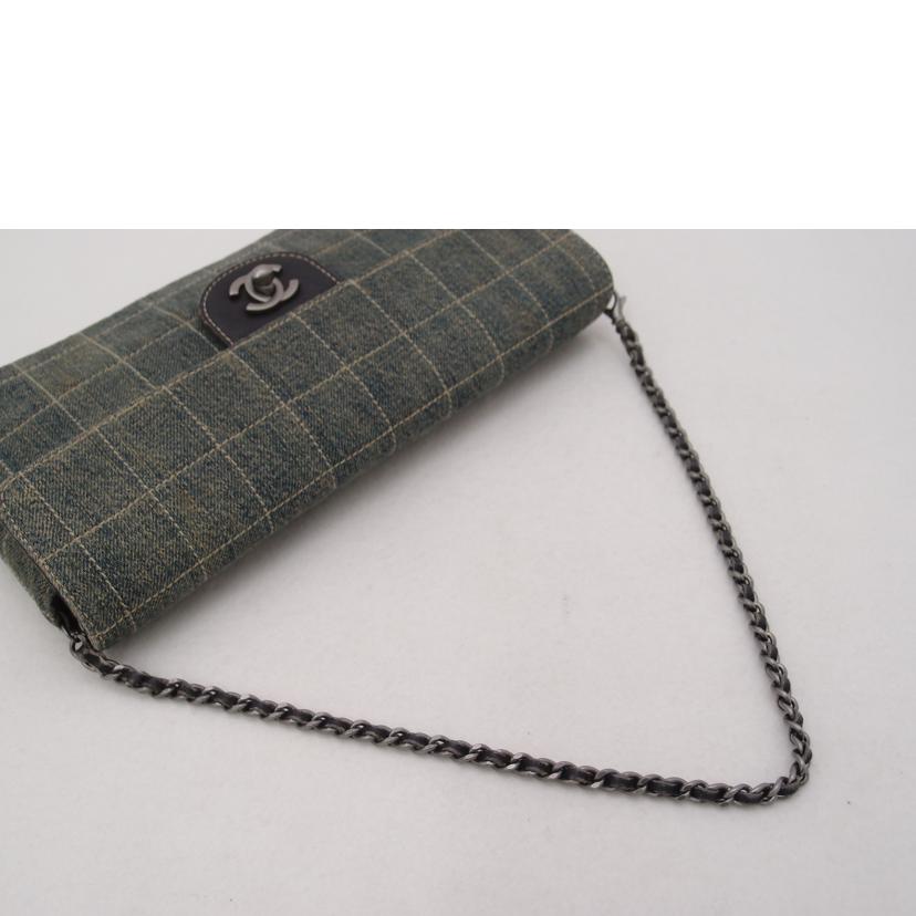 CHANEL シャネル ショルダーバッグ チェーンショルダー ワンショルダー 青 レディース シルバー金具 /チョコバーデニムチェーンワンショルダー/ブルー/A15316//631****/Bランク/69