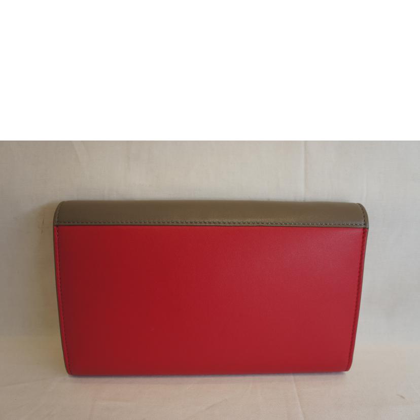 CELINE セリーヌ/ラージフラップオンチェーンウォレット/チェーンショルダーバイカラー//ABランク/92