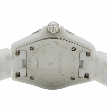 CHANEL シャネル/J12/8Pダイヤ/ホワイトセラミック/QZ/レディース/H2570//O.H.69829/Bランク/75