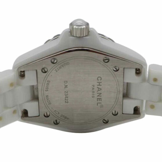 CHANEL シャネル/J12ホワイトセラミック12Pダイヤクォーツ/H1628//D.N.23422/Aランク/89