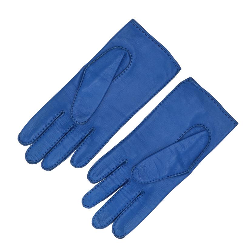 HERMES エルメス/セリエボタンレザーグローブ//Aランク/09