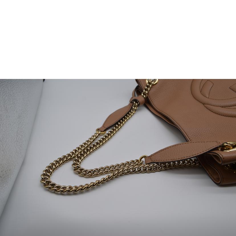 GUCCI/ソーホーインターロッキングGチェーンレザートート/536196//493492/ABランク/89