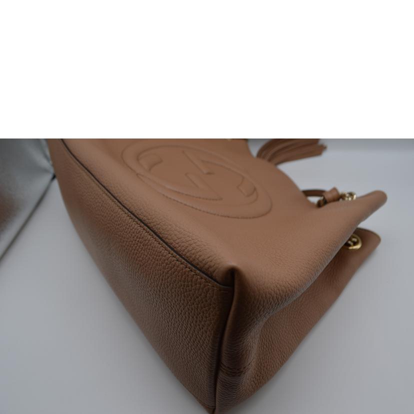 GUCCI/ソーホーインターロッキングGチェーンレザートート/536196//493492/ABランク/89