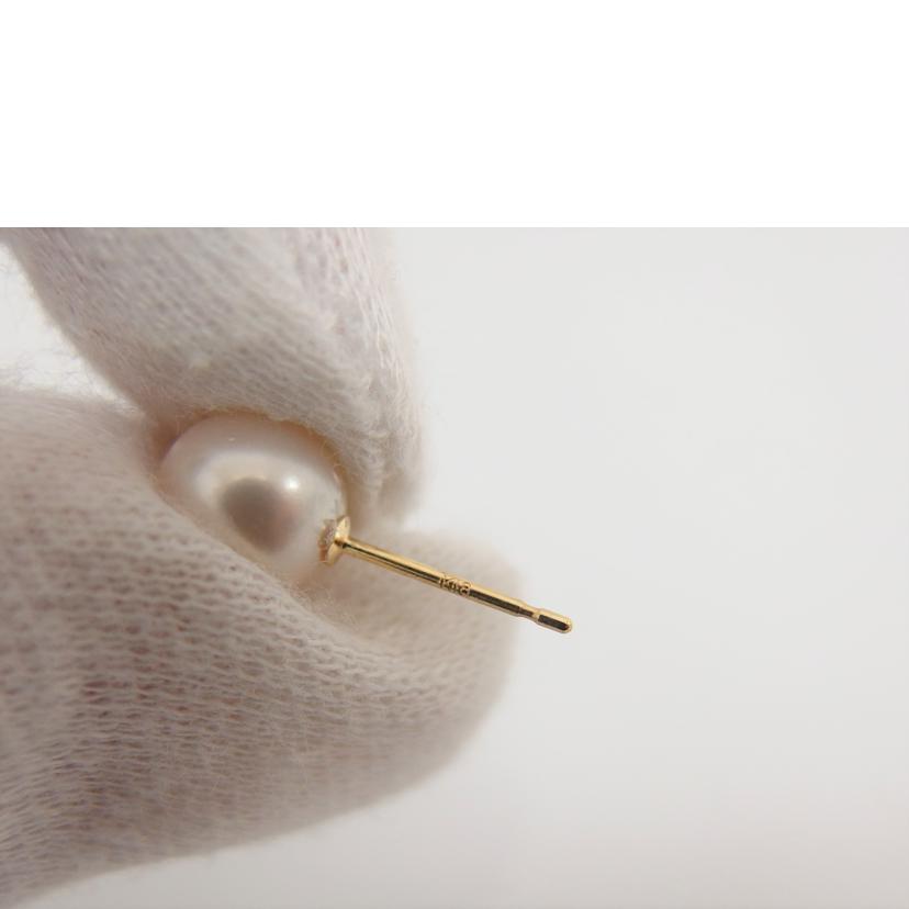 /K18アコヤパールピアス7mm/PA-0852//Aランク/04