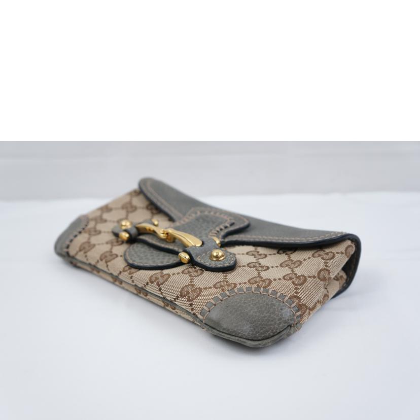 GUCCI グッチ/GGキャンバスホースビットクラッチバック/223960//001***/Aランク/67