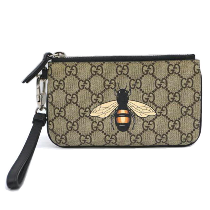 GUCCI グッチ/GGスプリームビープリントアクセサリーポーチ/522866//0416/Aランク/89