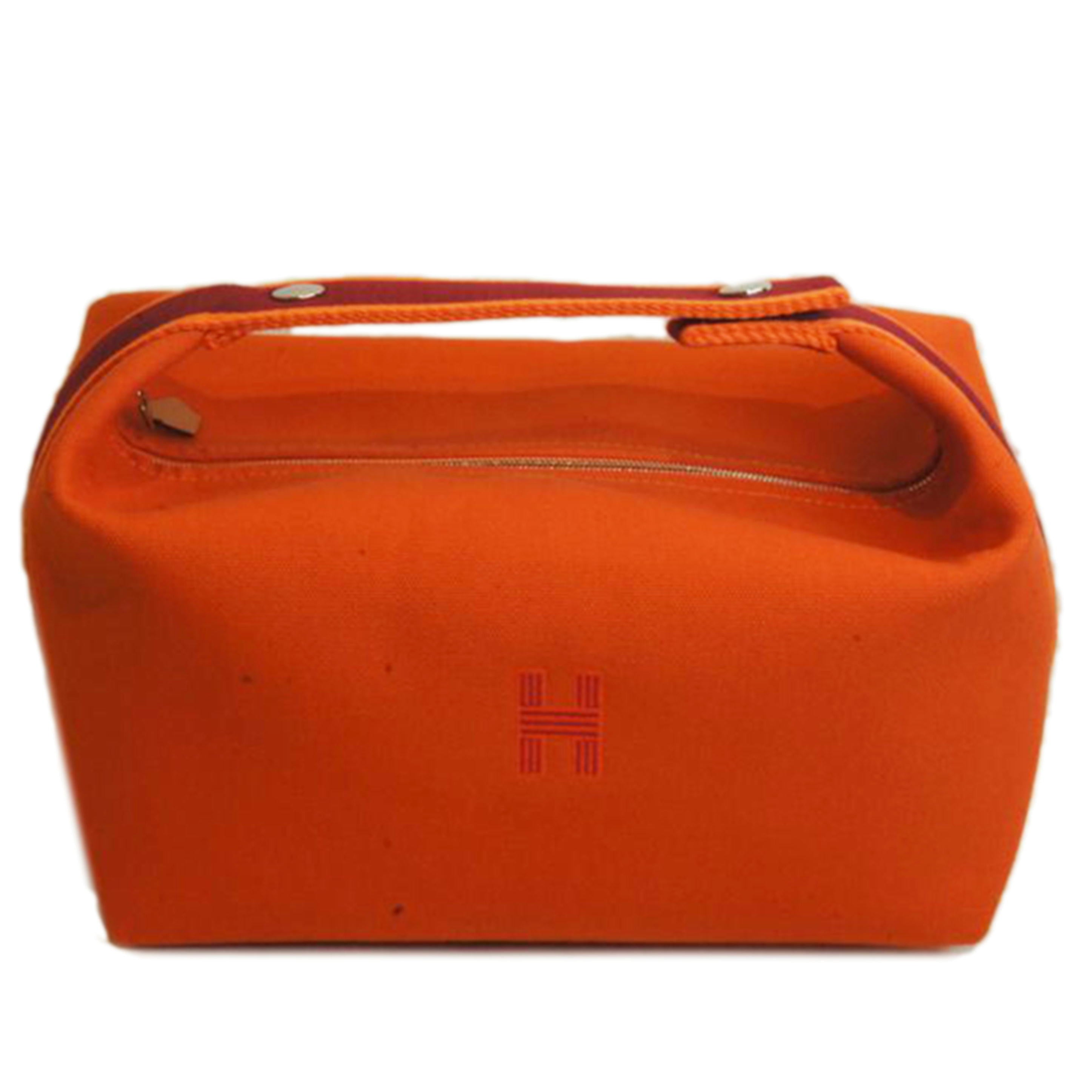 HERMES エルメス/ブリッドアブラックGM/キャンバスオレンジ//SAランク/92