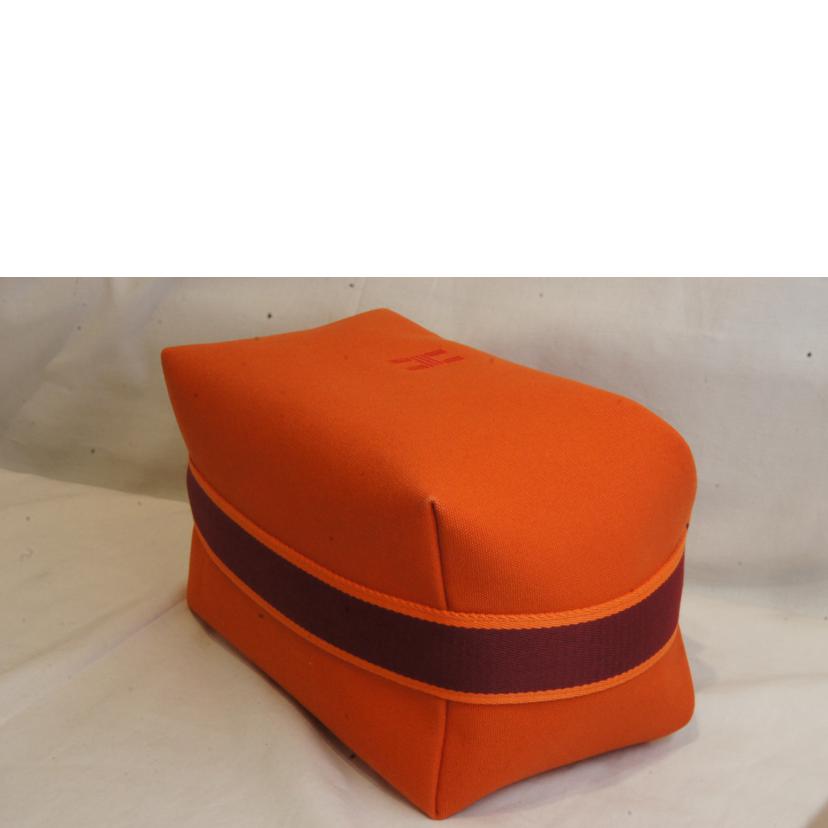 HERMES エルメス/ブリッドアブラックGM/キャンバスオレンジ//SAランク/92