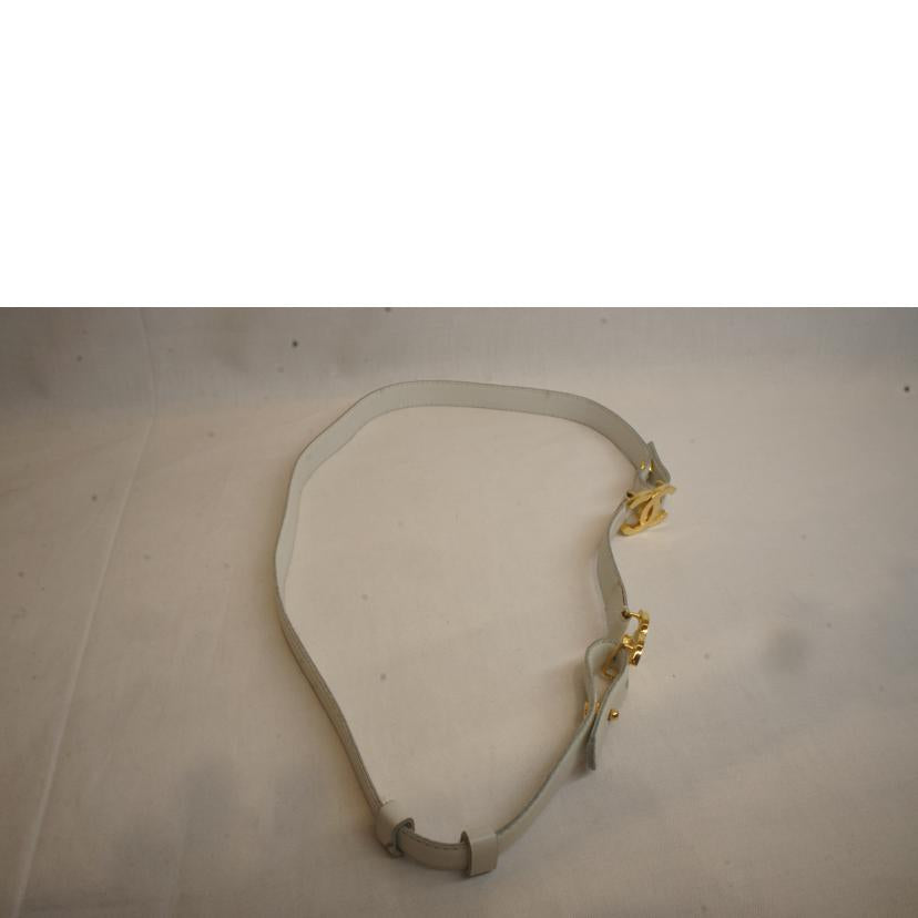 CHANEL シャネル/ダブルココマークレザーベルト//C024/ABランク/92