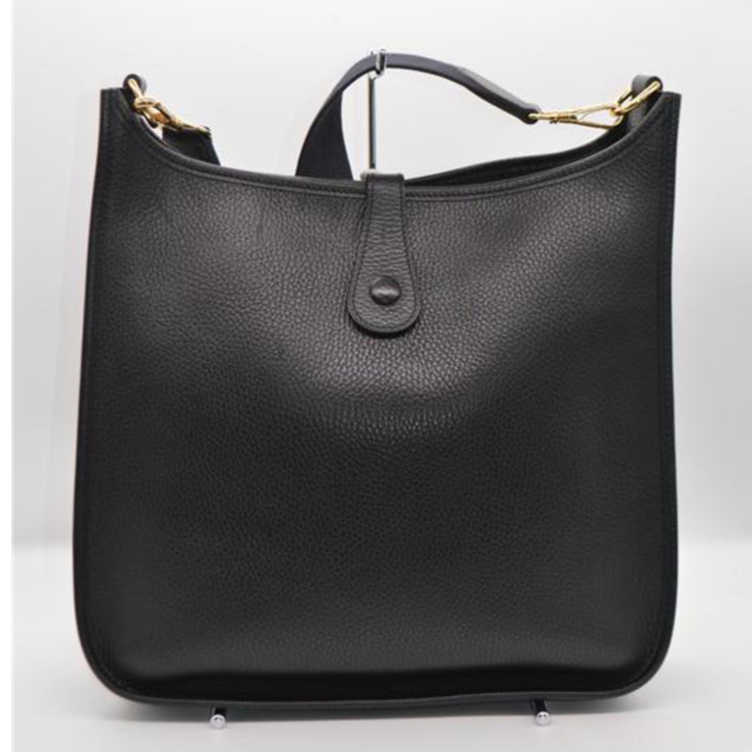 HERMES HERMES /エヴリンⅠPM/ヴォーエプソン/ノワール//R B□刻印/Aランク/89